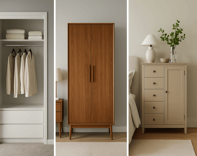 Closet, Wardrobe, Cabinet: Understanding the Difference for Your Bedroom