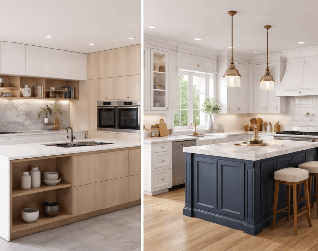 European-Style vs American-Style Kitchen Cabinets: Which Suits Your Home Better?