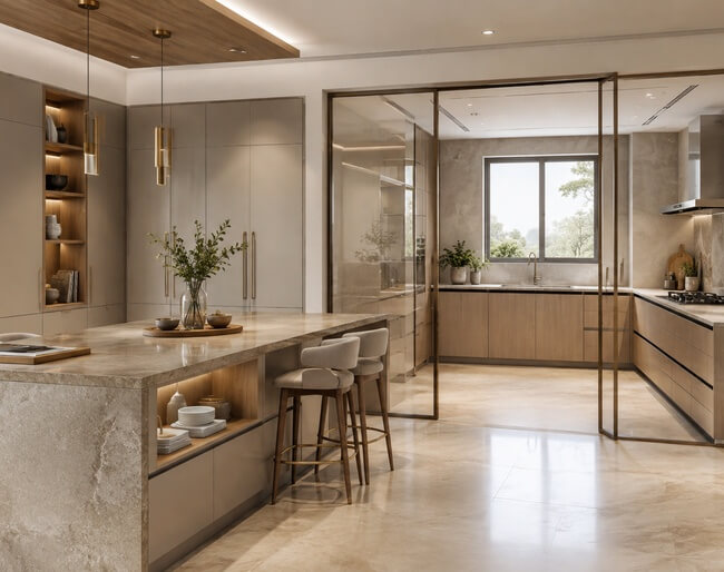 Wet & Dry Kitchen Design: How European Systems Solve It Elegantly