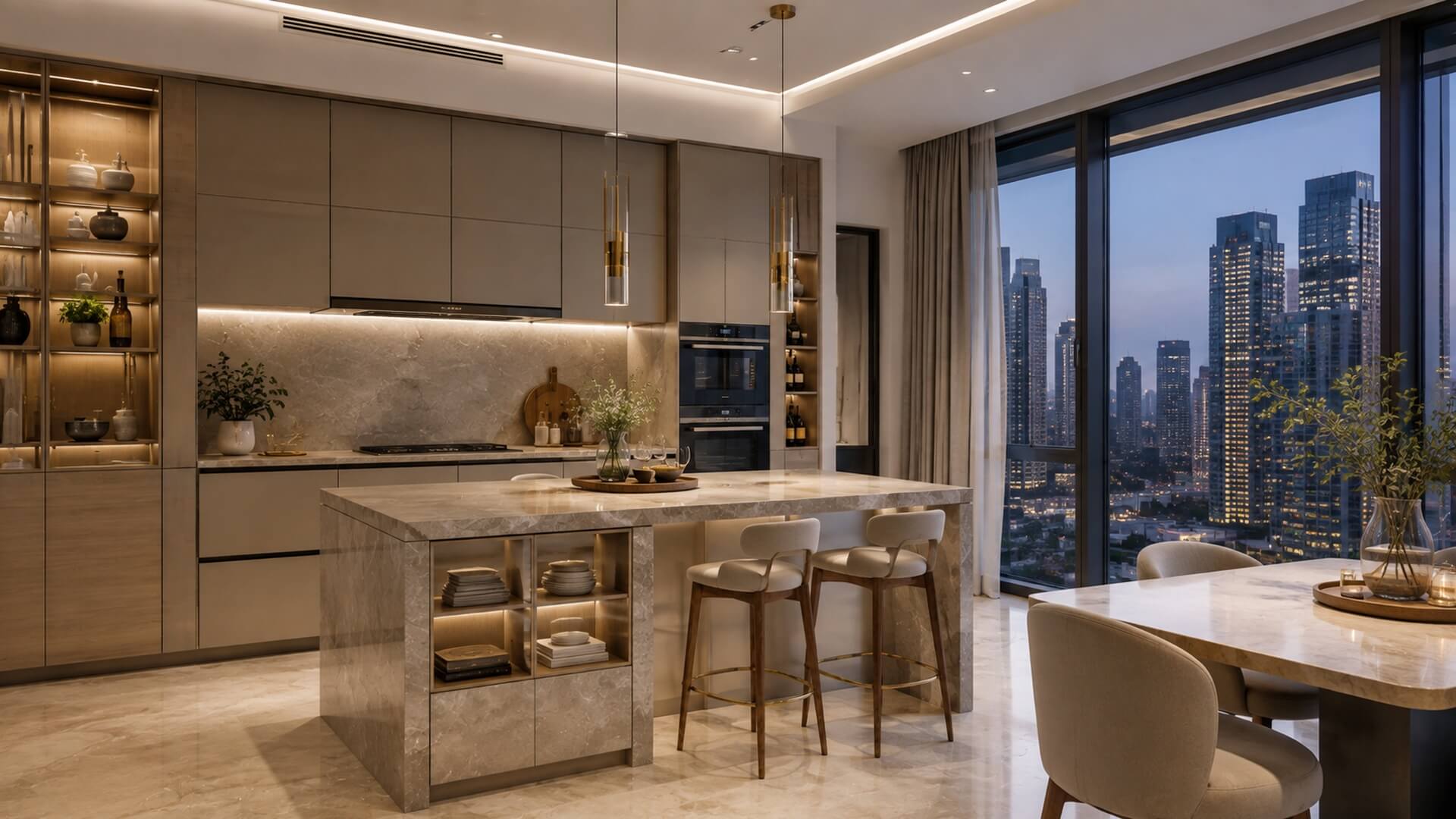 Luxury Kitchen Design for Compact KL Condos and Penthouses